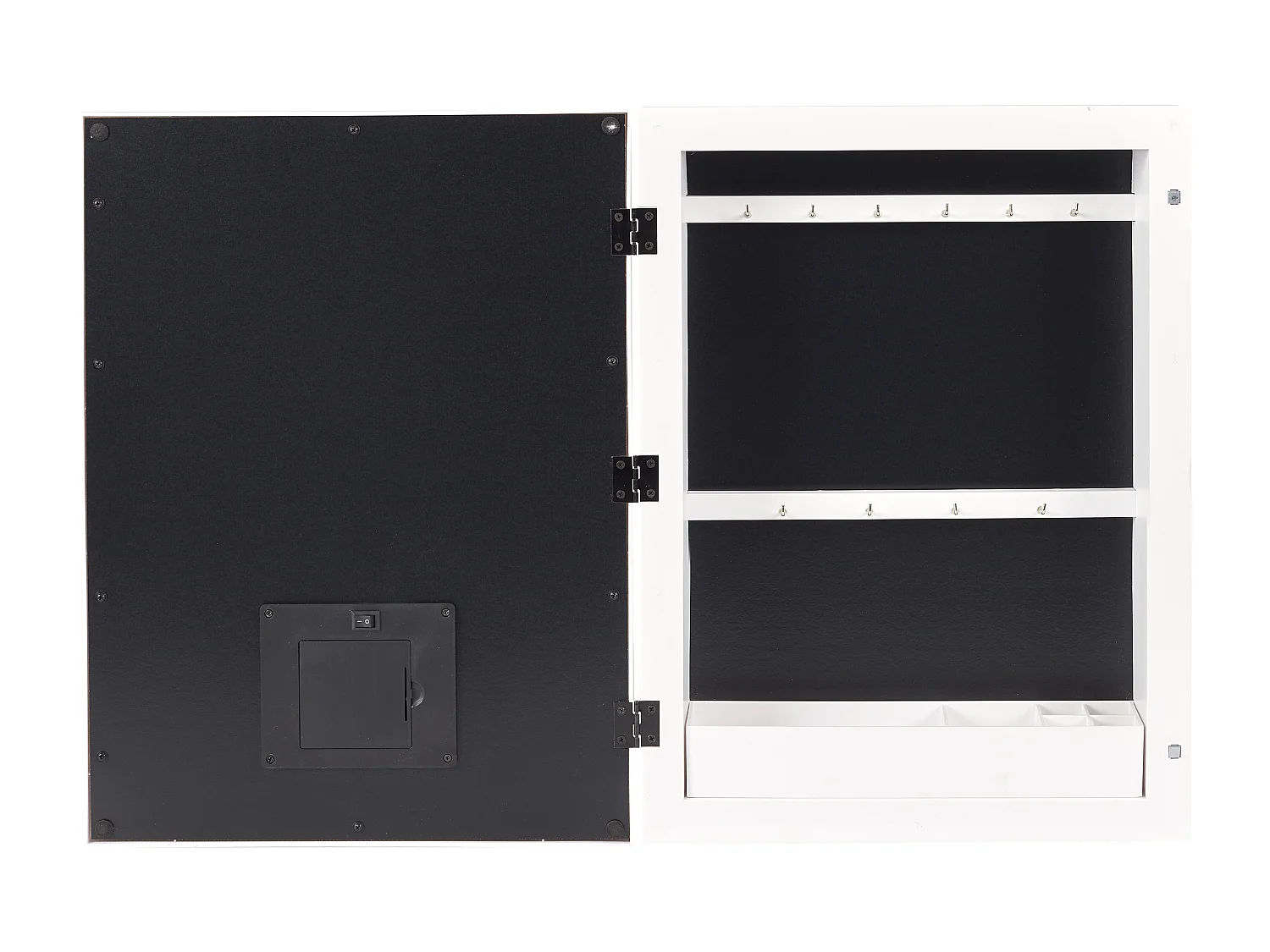 Joyero de pared con espejo de Led integrado