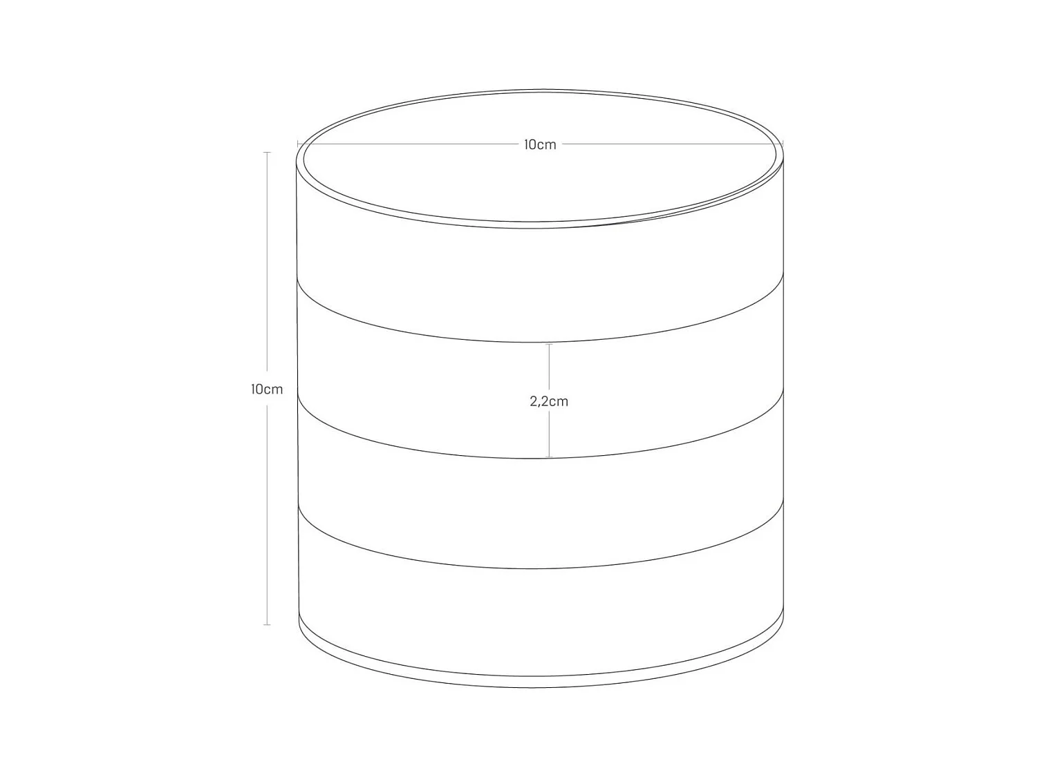 Boite à bijoux 4 étages Tower