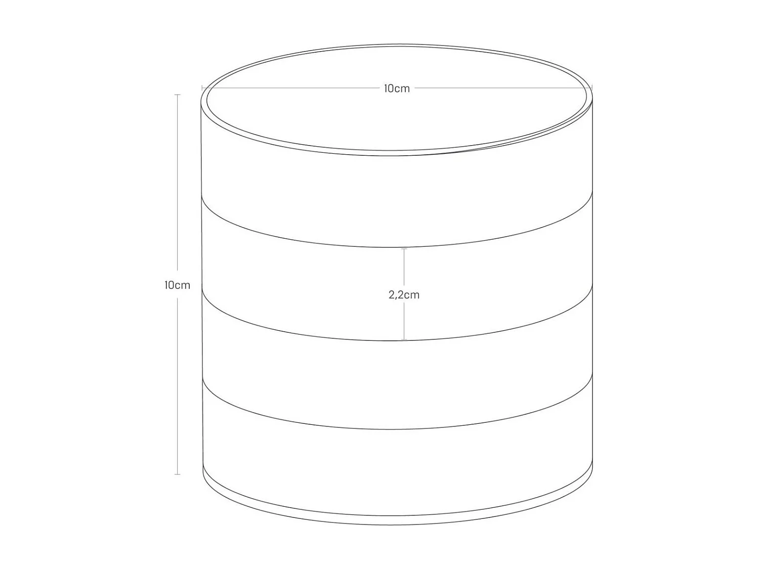 Schmuckkasten mit 4 Ebenen "Tower"