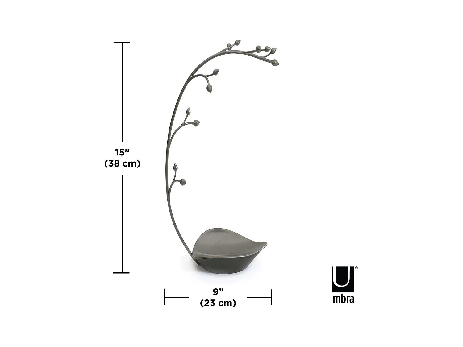 Arbre support à bijoux Orchid Acier