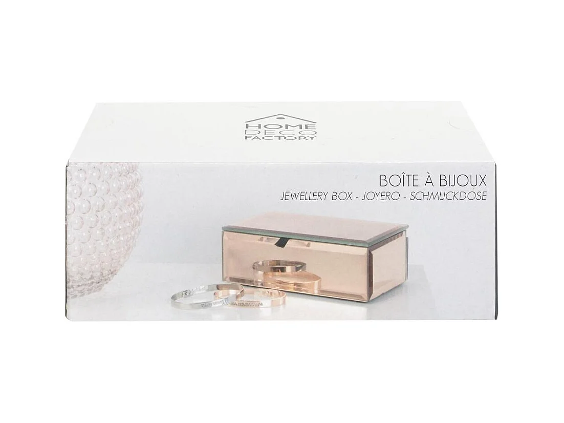 Portagioie ramato con effetto specchio