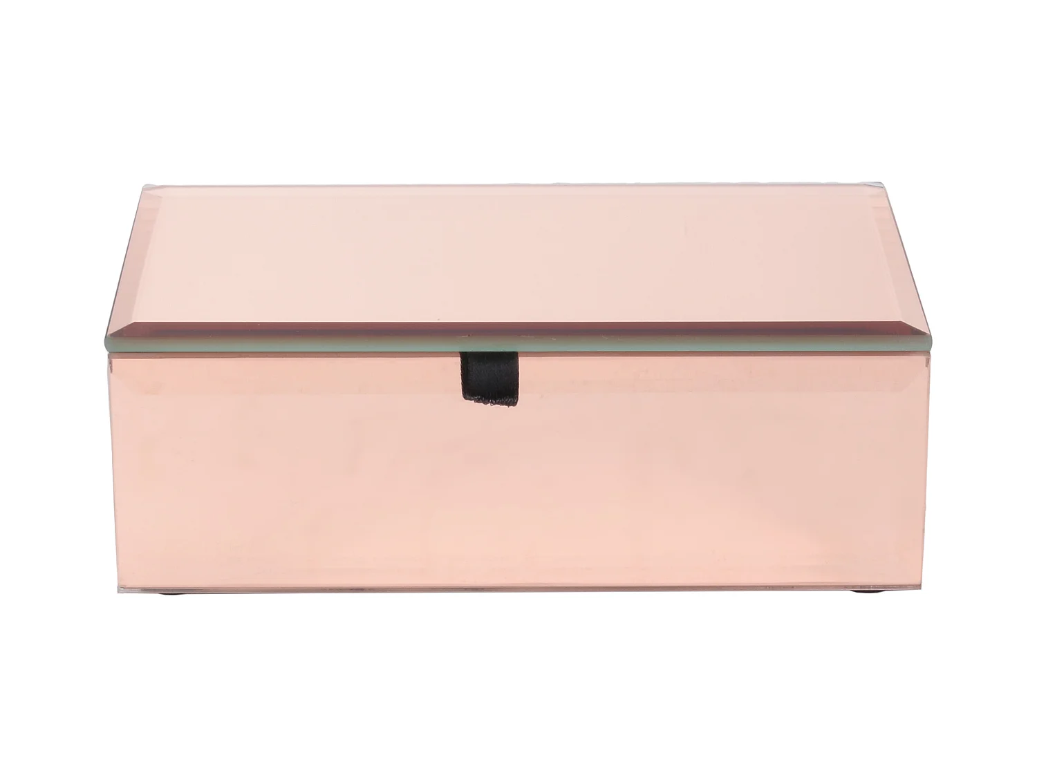 Joyero con efecto espejo chapado en cobre