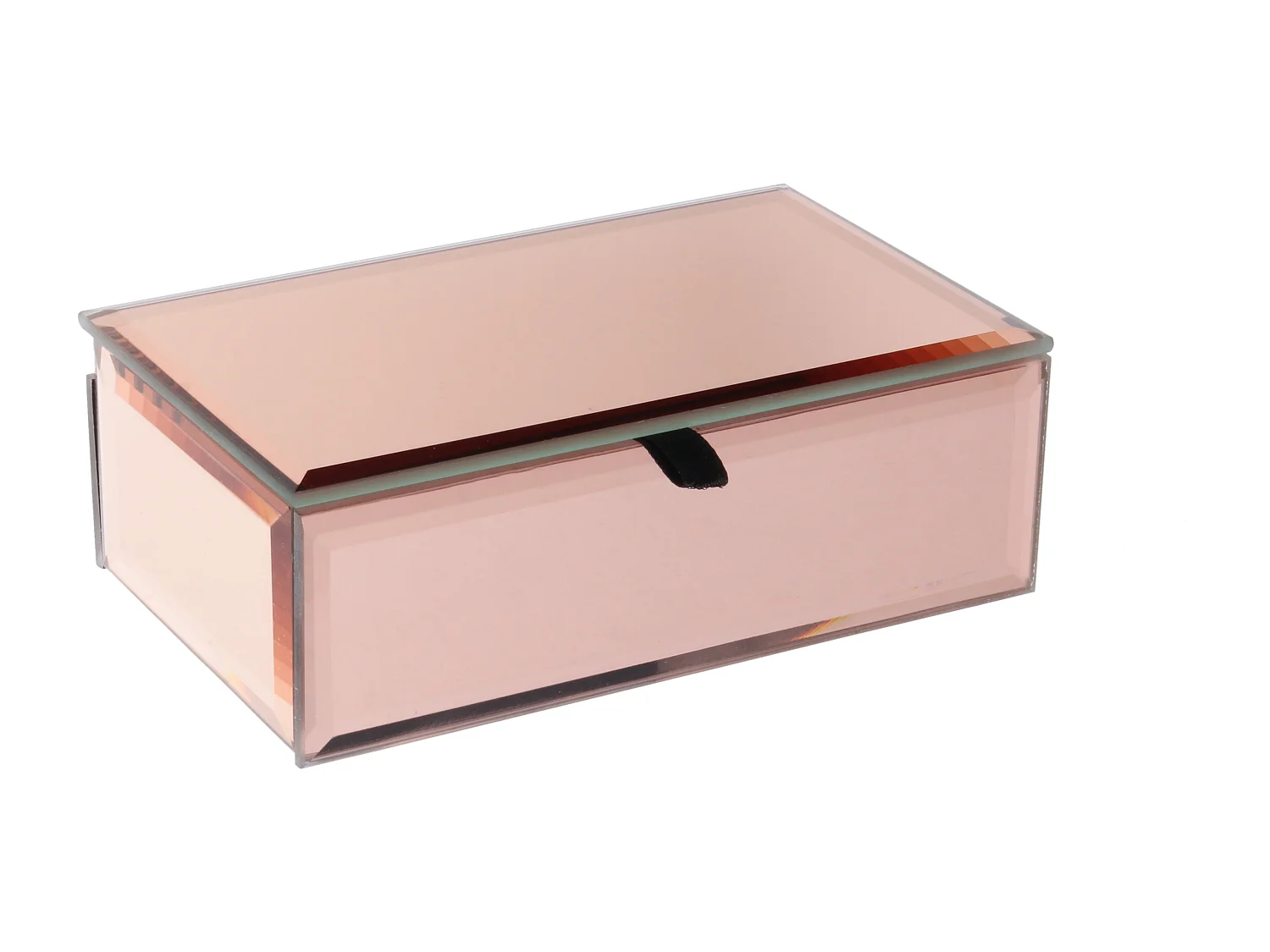 Boite A Bijoux Miroir Cuivre Rose, Cuivre