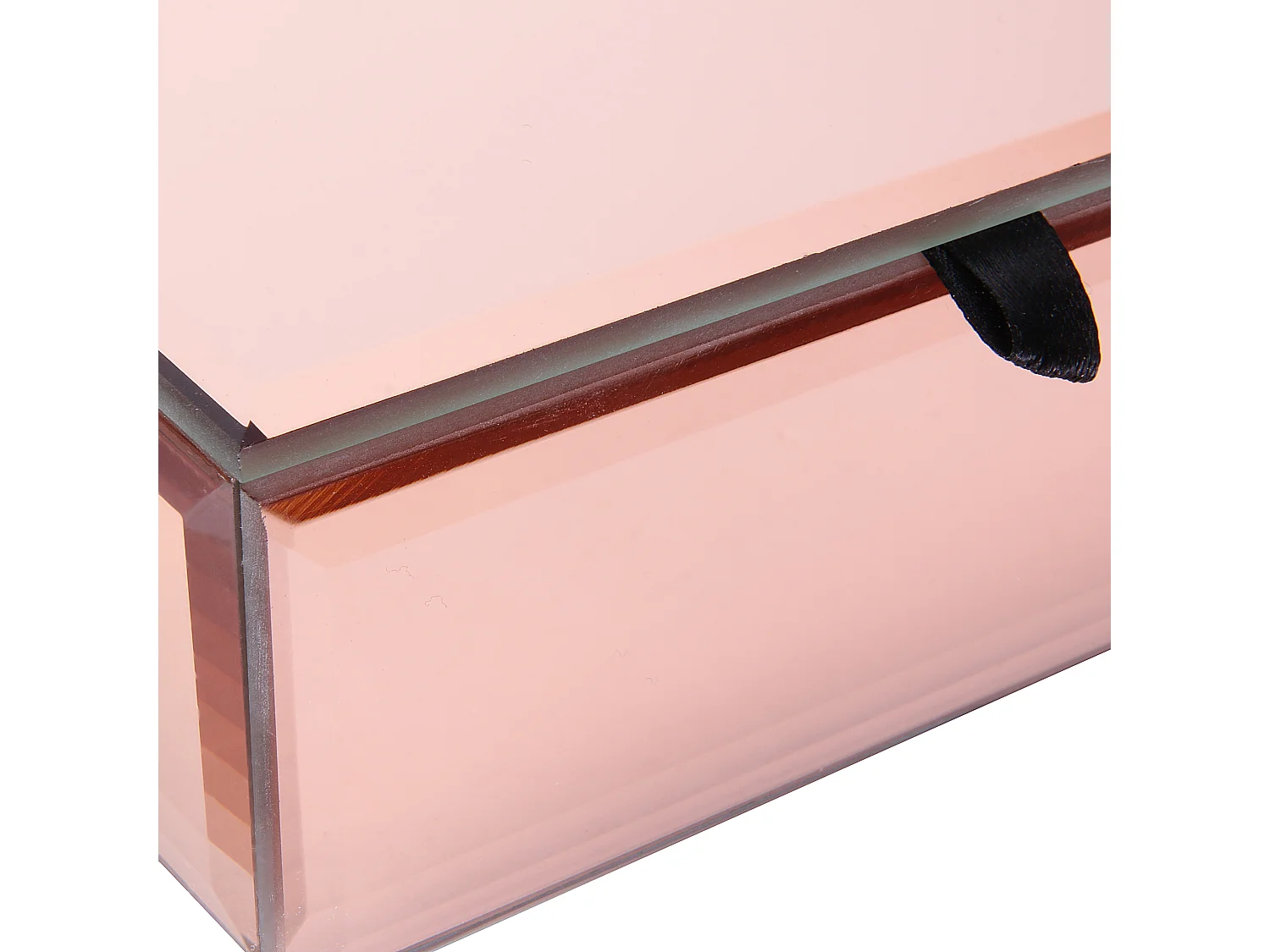 Boite A Bijoux Miroir Cuivre Rose, Cuivre