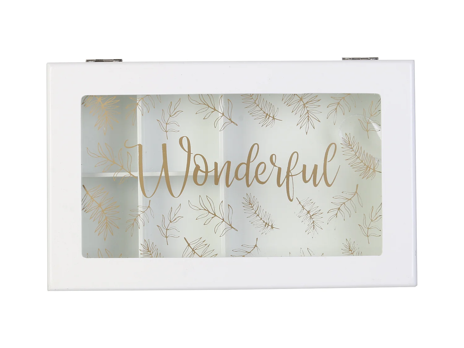 Schmuckkasten aus Holz mit 3 Ebenen "Wonderful"