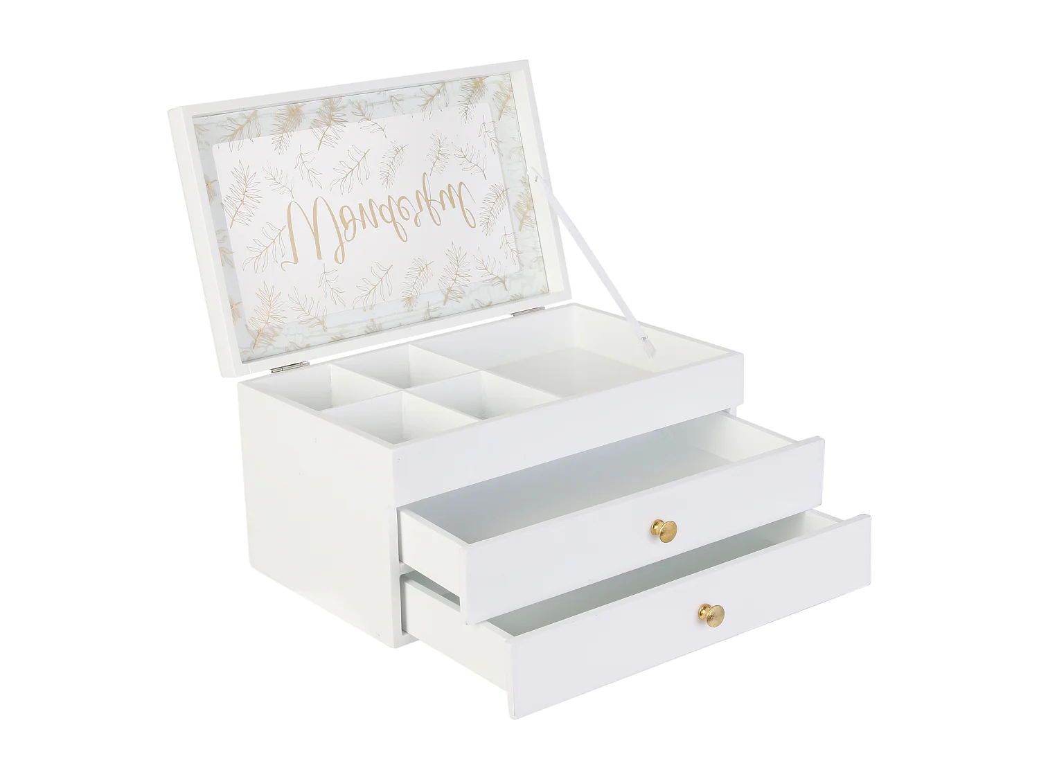 Boite A Bijoux Rangement Blanc