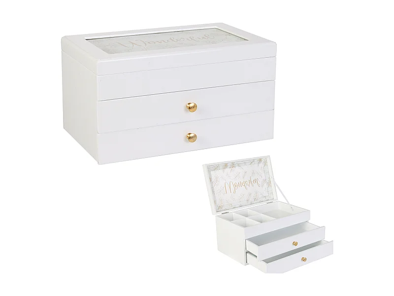 Splendido portagioie in legno a 3 livelli