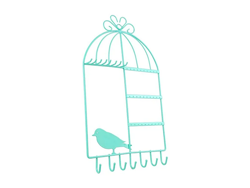 Vogelkäfigförmiger Schmuckständer "Home sweet home"