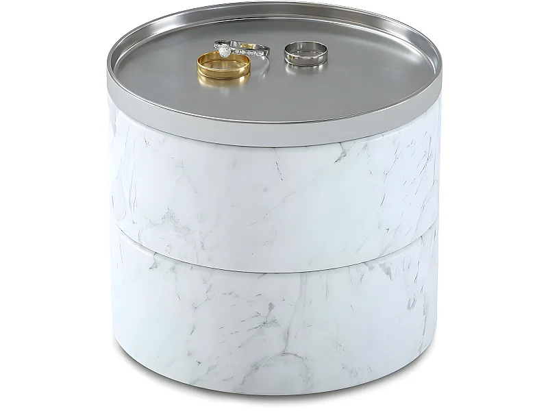 Scatola per gioielli in marmo bianco Tesora
