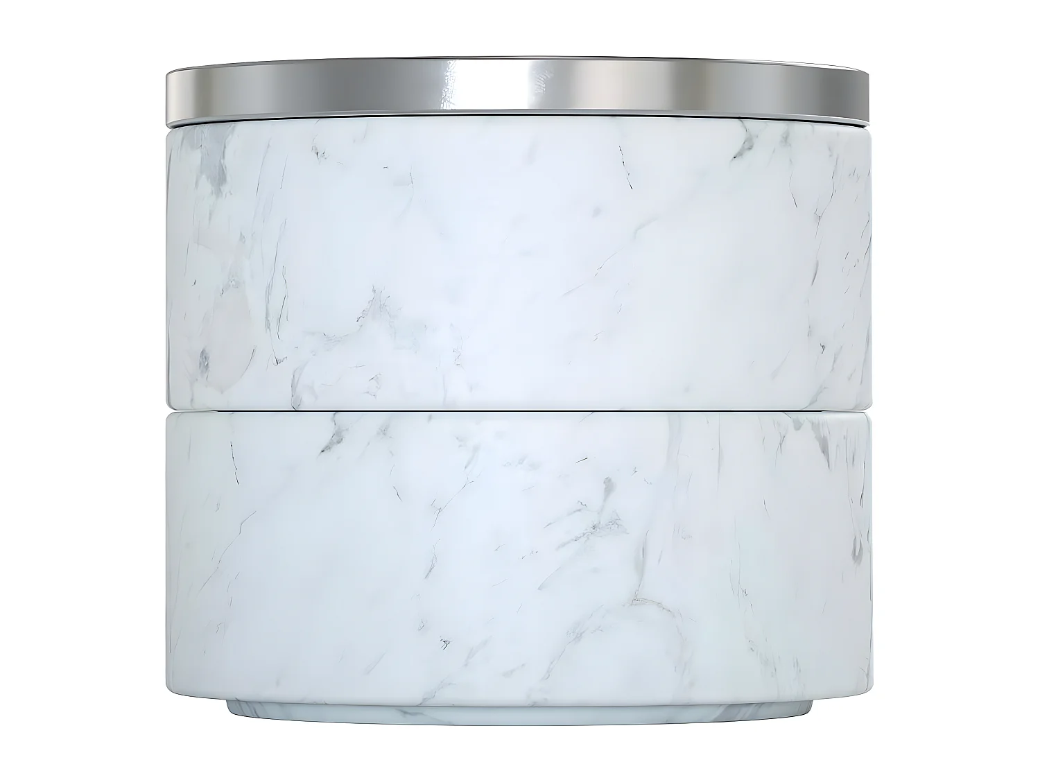 Boite à bijoux imitation marbre blanc Tesora