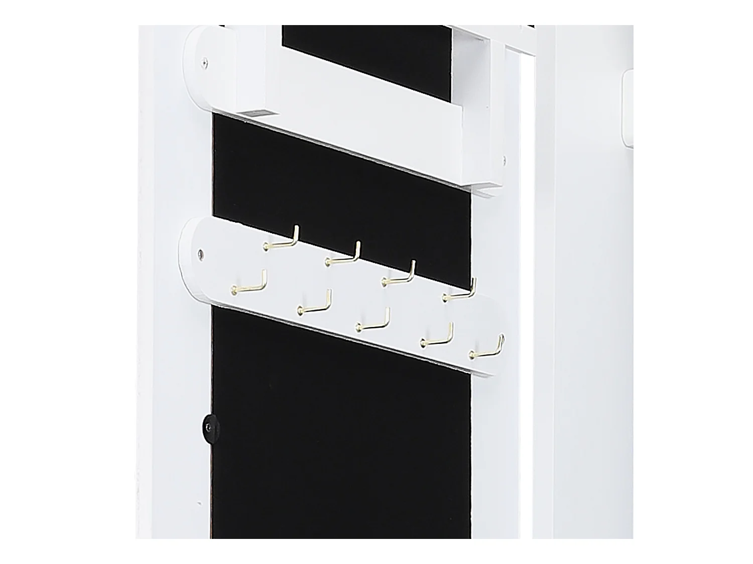 Armoire A Bijoux Sur Pied Verone Blanc