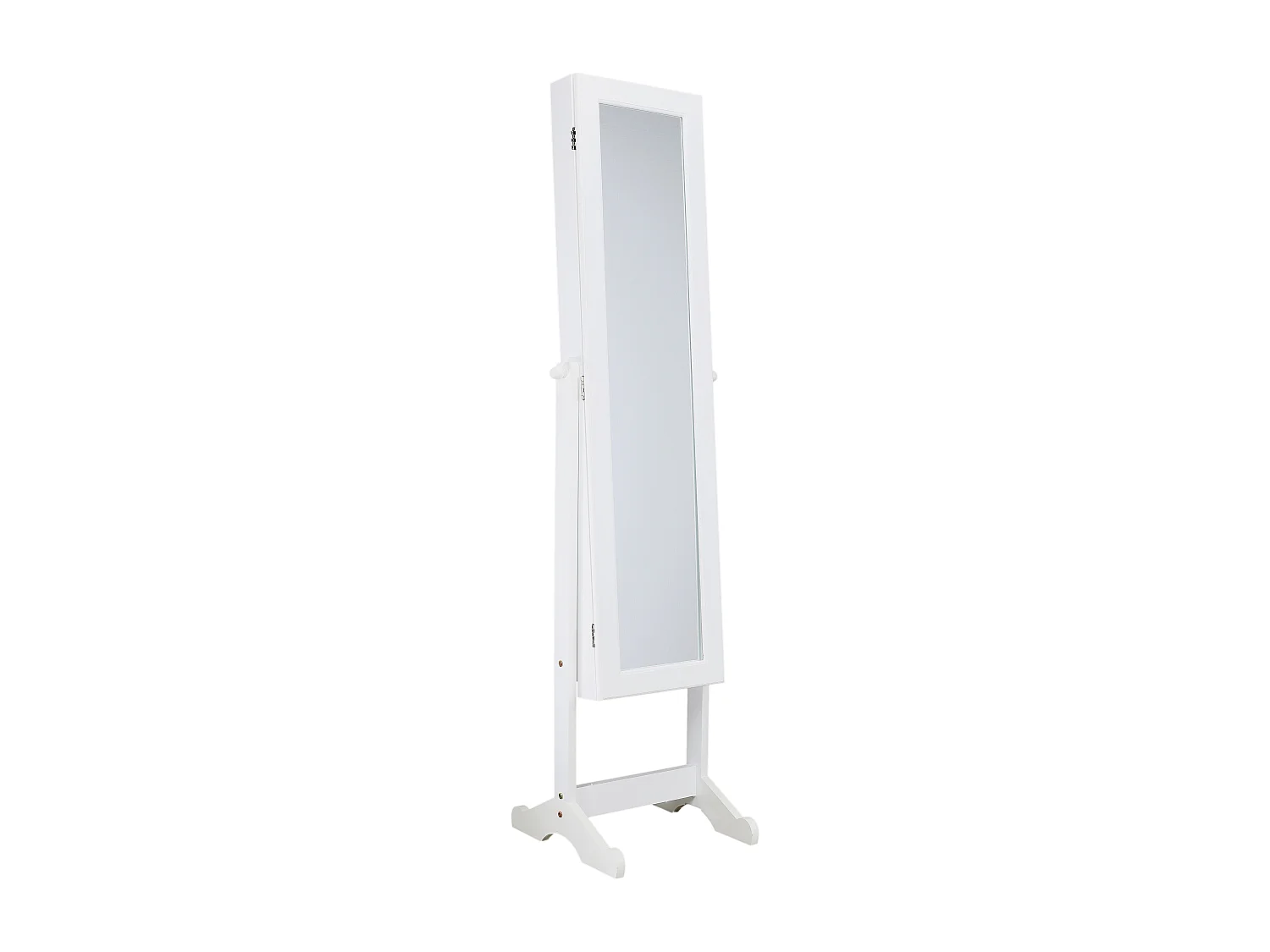 Armoire A Bijoux Sur Pied Verone Blanc