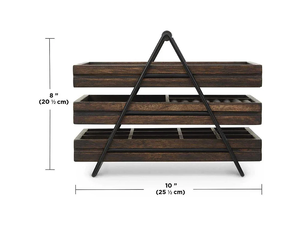 Boite à bijoux Petit panier 3 tiroirs
