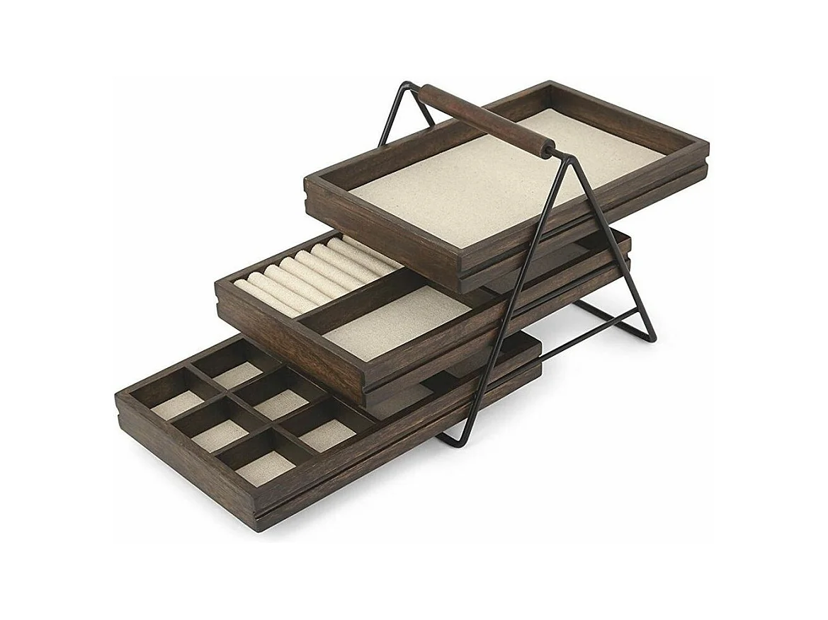 Boite à bijoux Petit panier 3 tiroirs