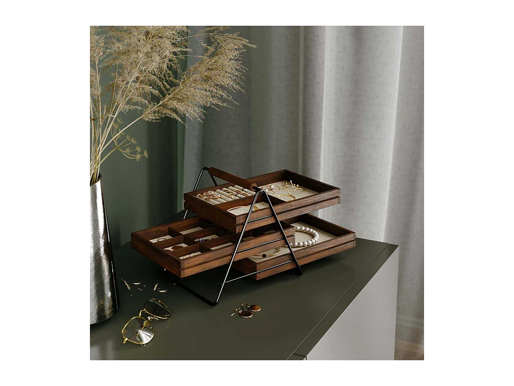 Boite à bijoux Petit panier 3 tiroirs