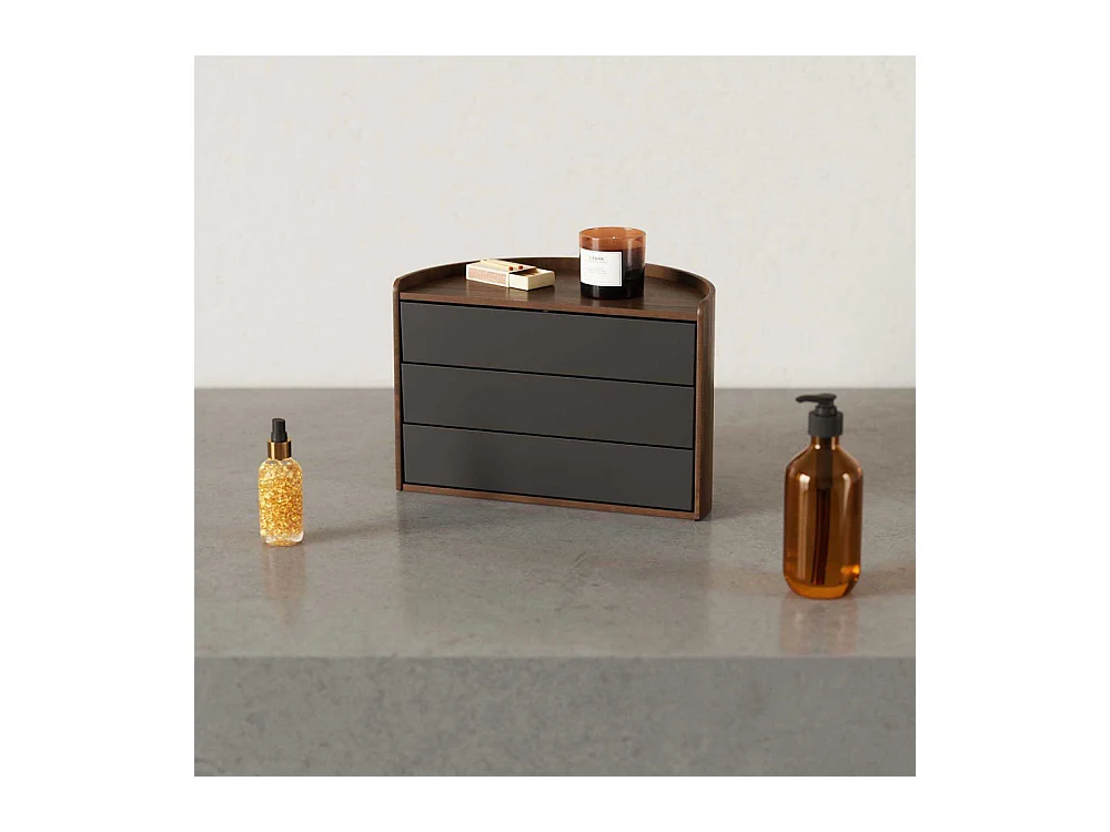 Boite à bijoux en bois ronde Moona