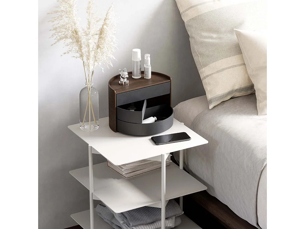 Boite à bijoux en bois ronde Moona