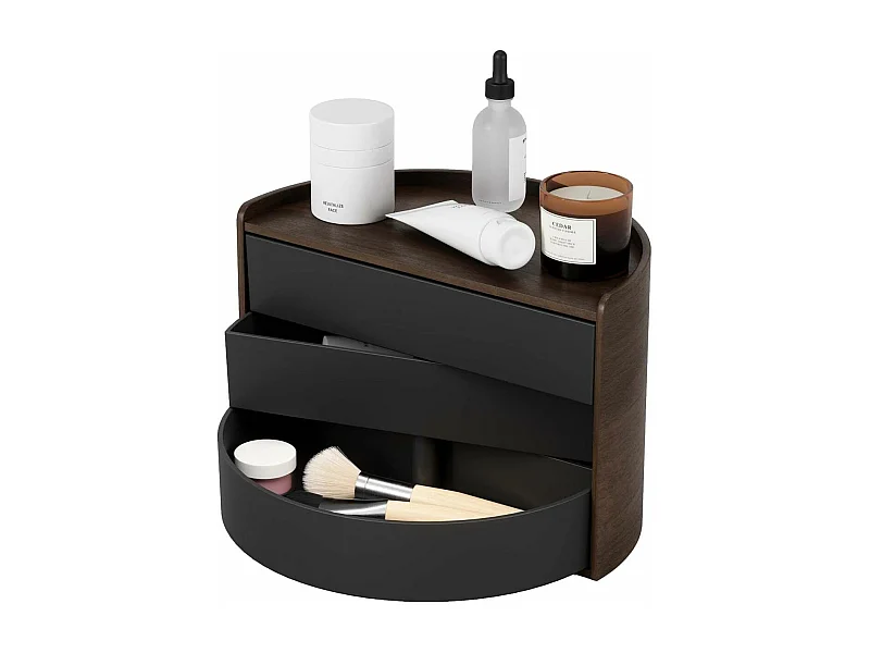 Boite à bijoux en bois ronde Moona