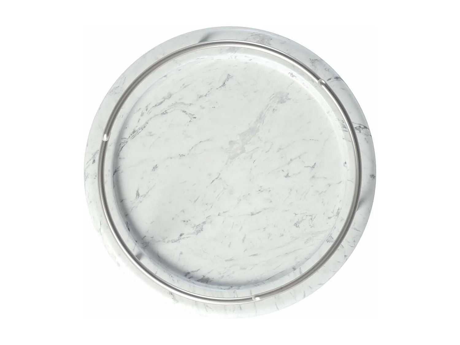 Support à bijoux imitation marbre blanc Tesora