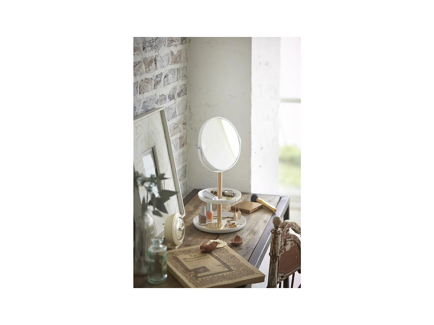 Miroir avec range bijoux intégré Tosca