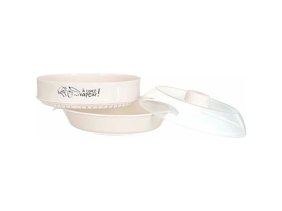 Cuit-vapeur à 2 étages spécial micro-ondes 2.4L Fuschia