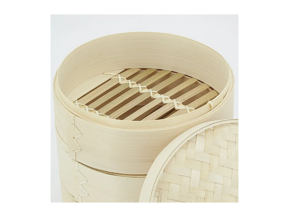 Damfgarer aus Bambus mit 3 Ebenen