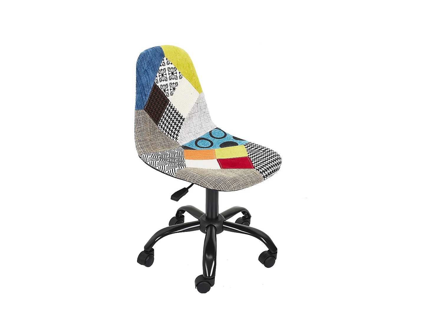 Chaise De Bureau Patchwork - Lot De 2 Multicolore