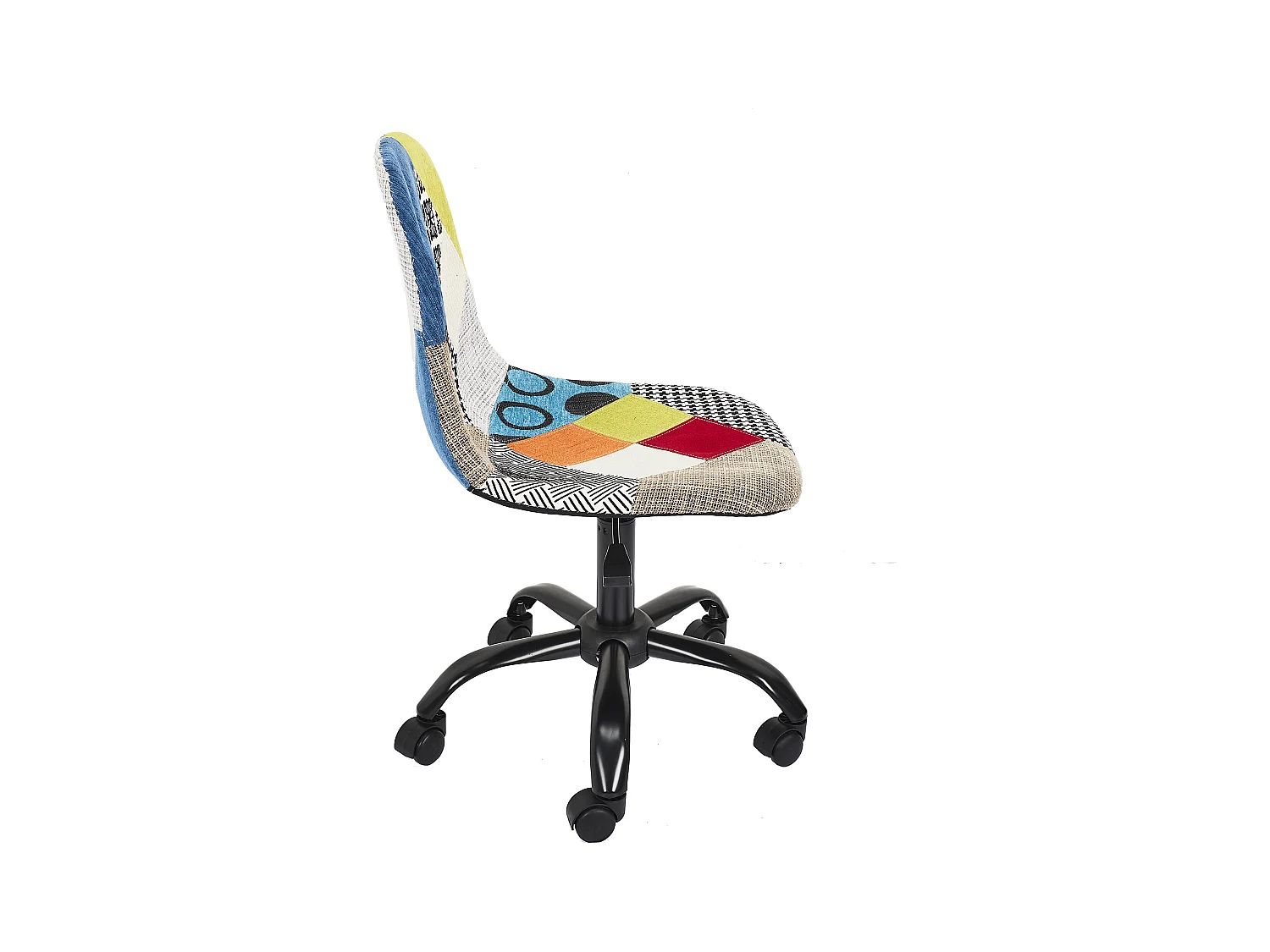 Chaise De Bureau Patchwork - Lot De 2 Multicolore