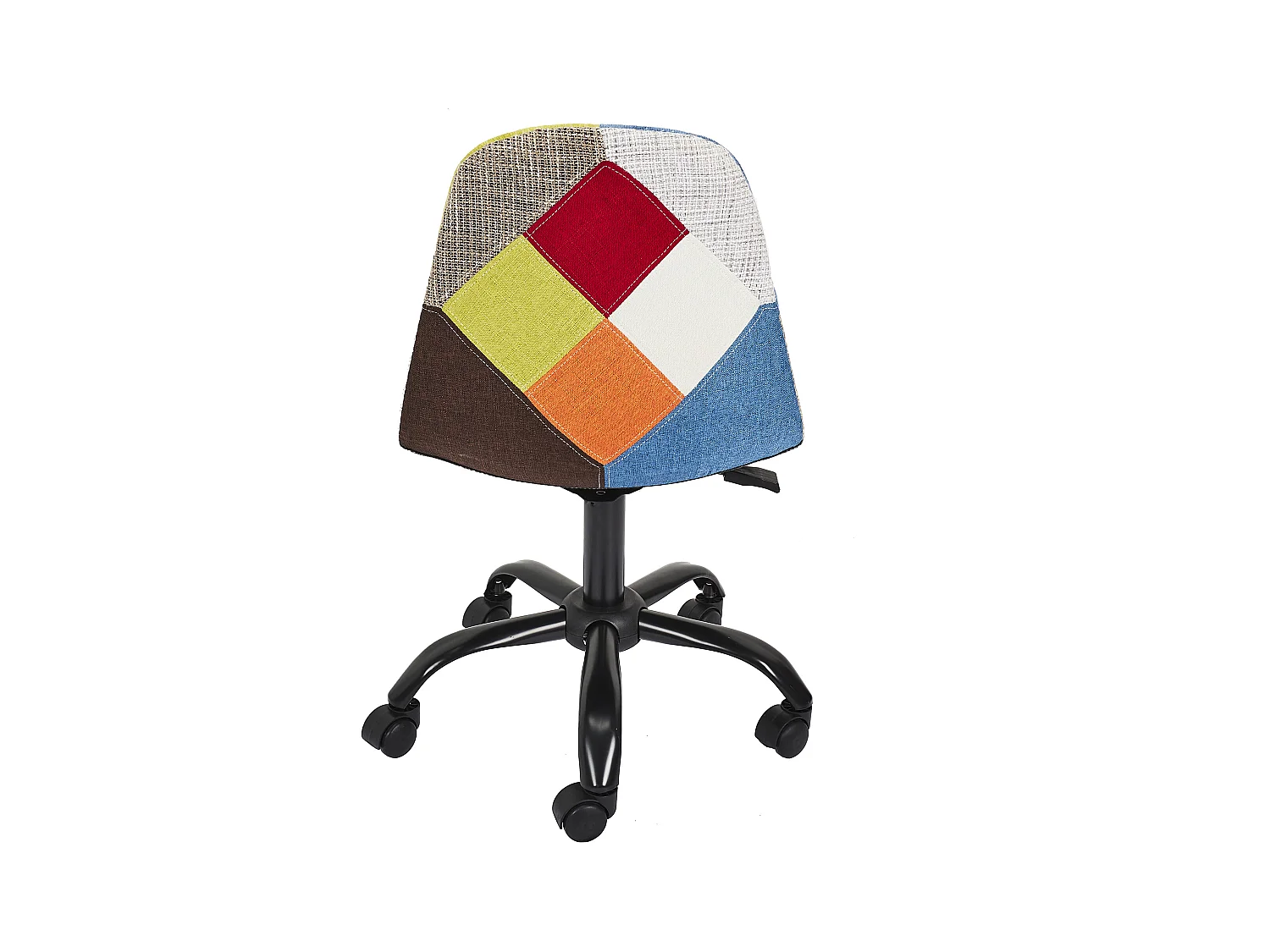 Chaise De Bureau Patchwork - Lot De 2 Multicolore