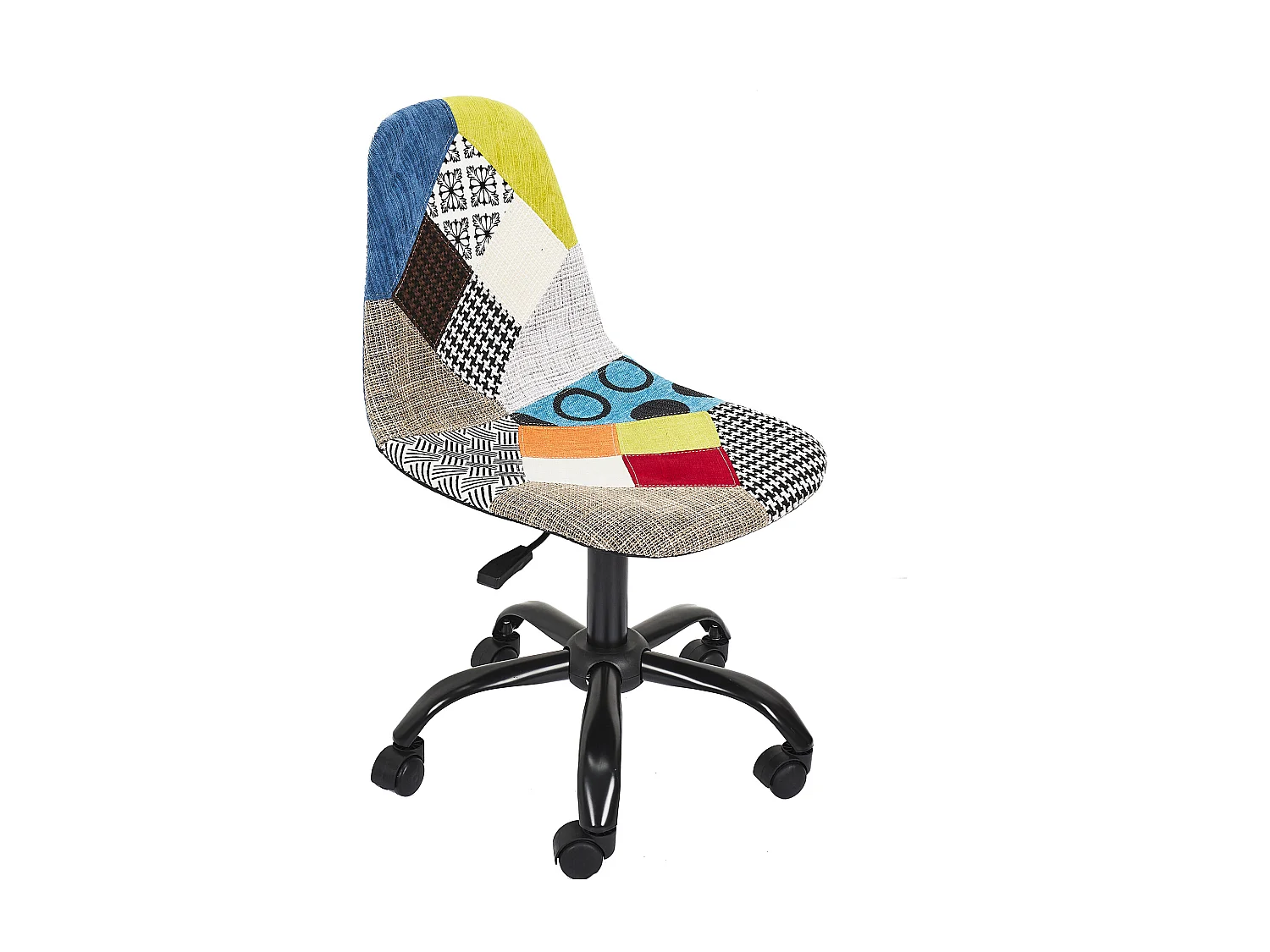 Chaise De Bureau Patchwork - Lot De 2 Multicolore