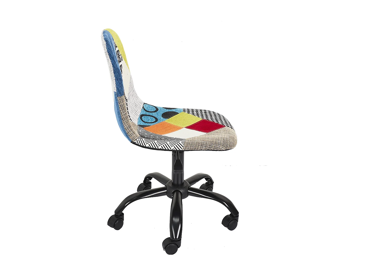 Chaise De Bureau Patchwork - Lot De 2 Multicolore