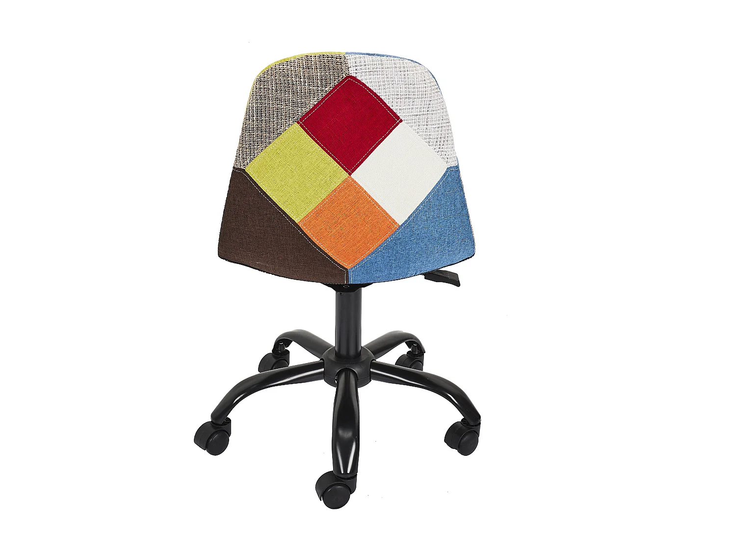 Chaise De Bureau Patchwork - Lot De 2 Multicolore