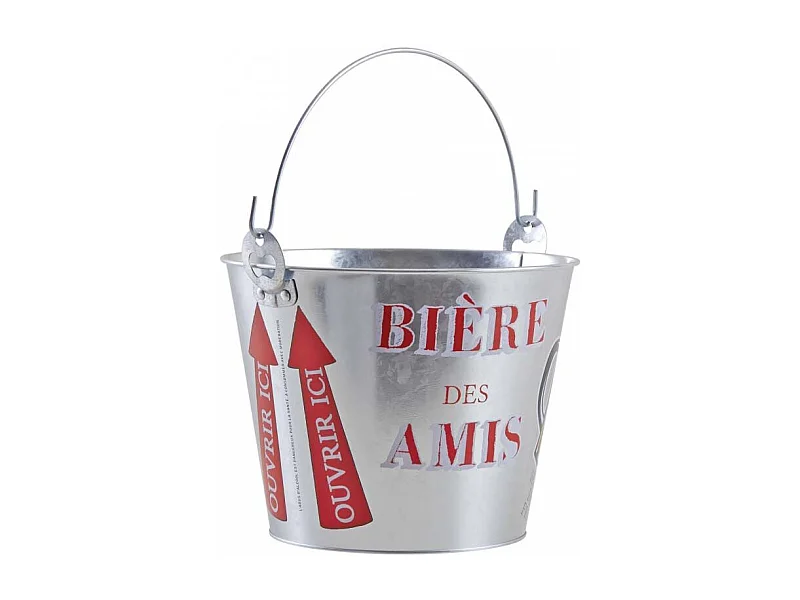 Seau à bière des amis avec décapsuleur