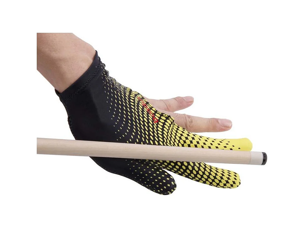 Gant de Billard Unisexe en Lycra "Polma" 20cm Jaune