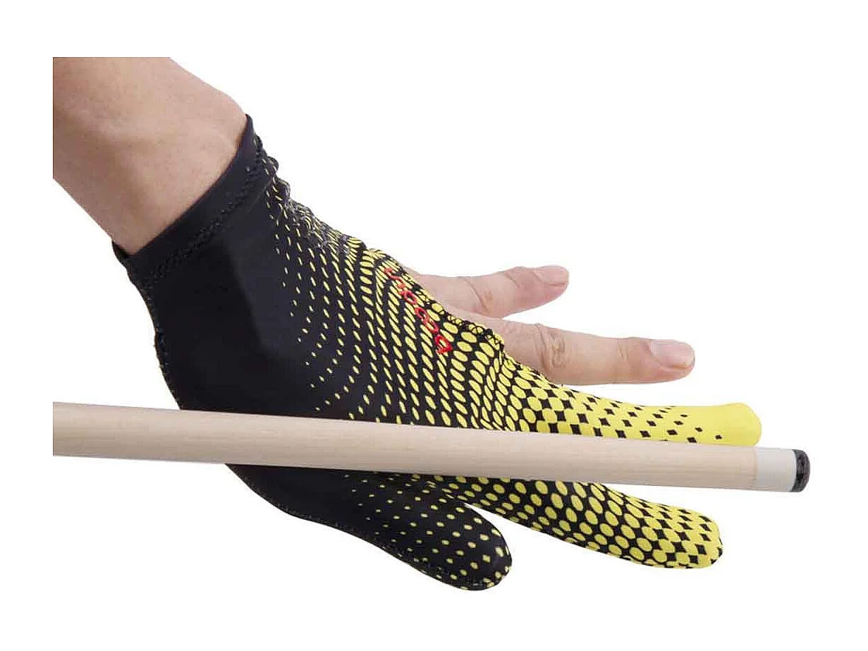 Gant de Billard Unisexe en Lycra "Polma" 20cm Jaune