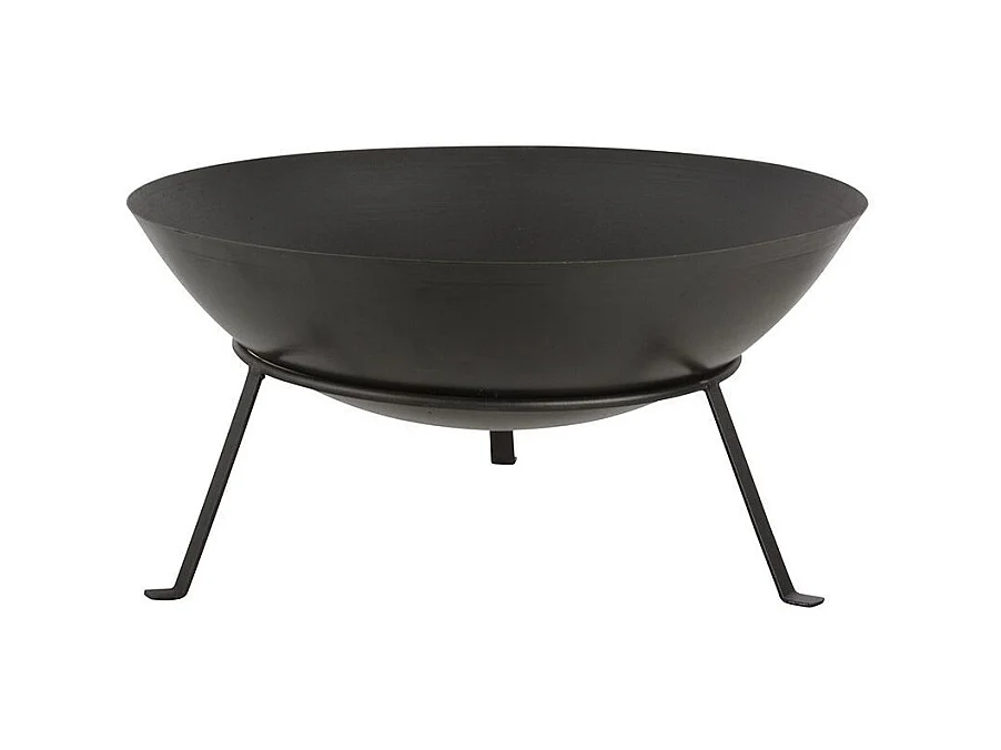 Brasero rond en métal sur pied 49,5 x 24,5 cm