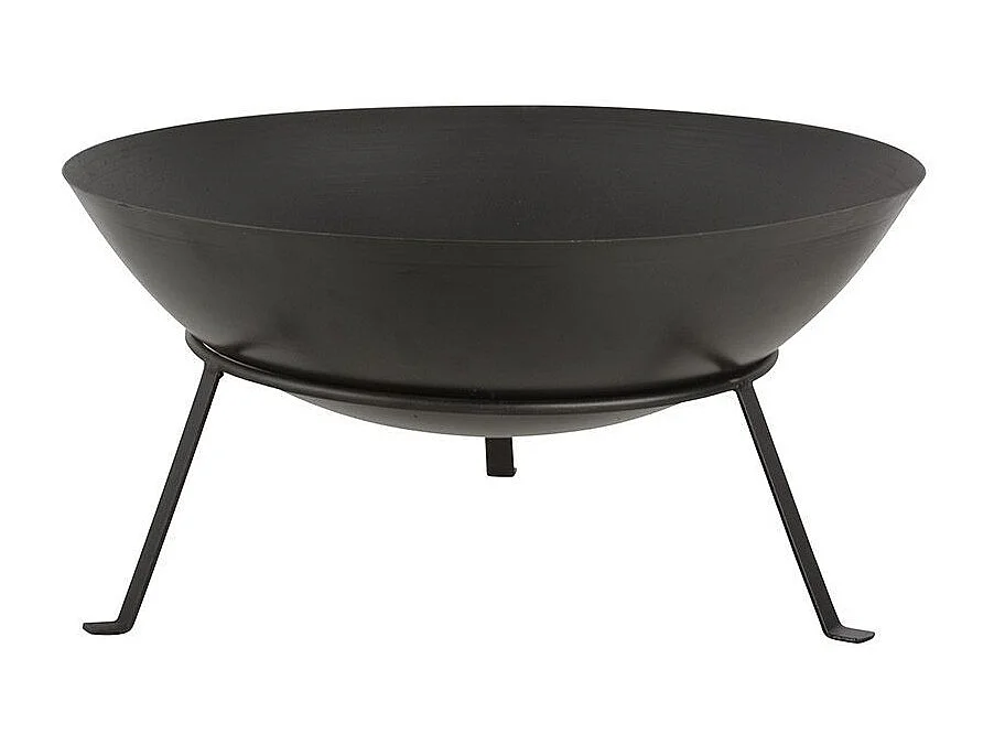 Brasero rond en métal sur pied 49,5 x 24,5 cm