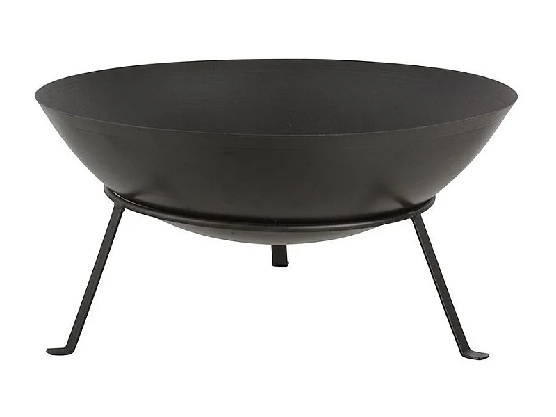 Brasero rond en métal sur pied 49,5 x 24,5 cm