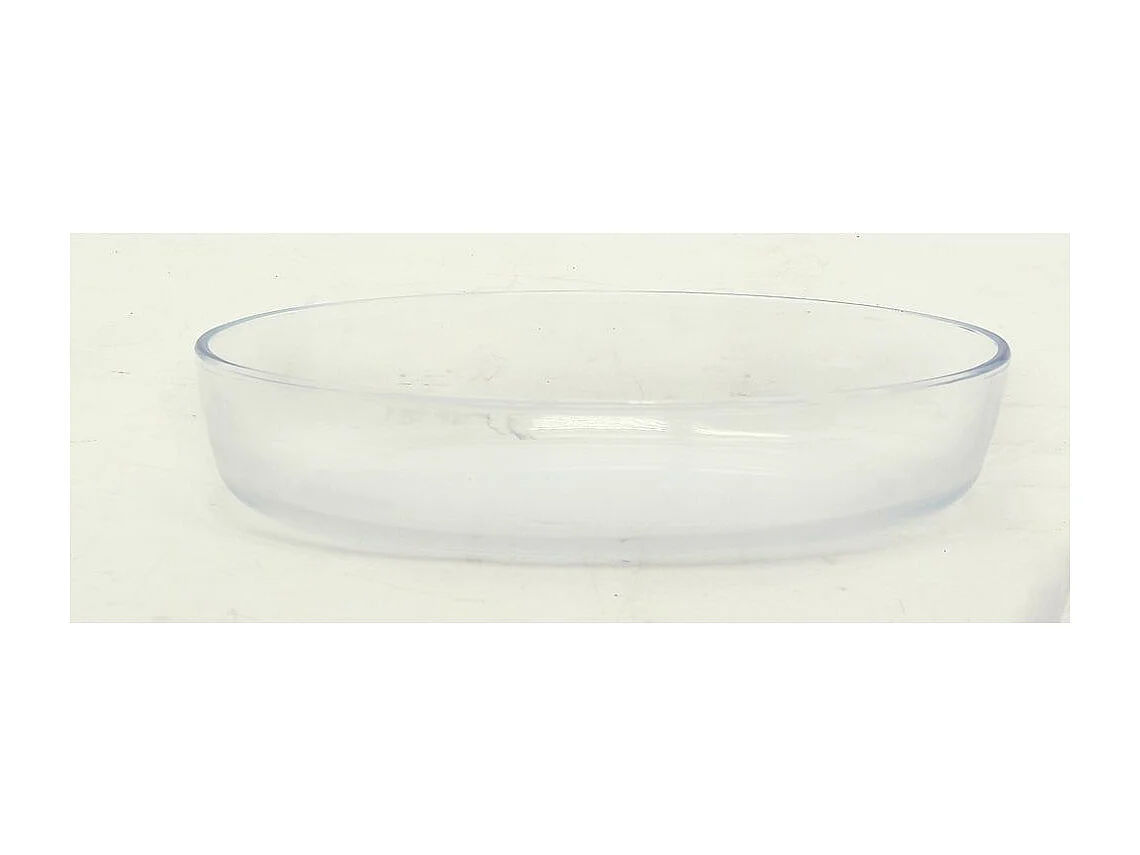 Plat ovale en pyrex et support rotin Ovale