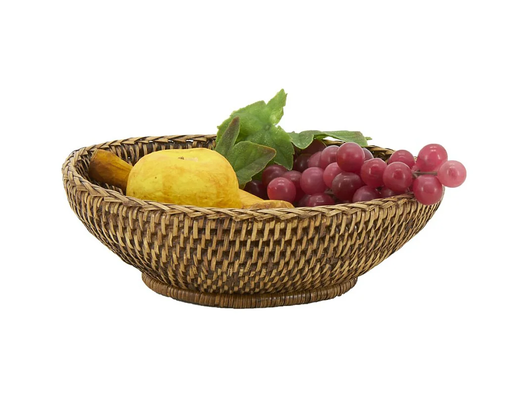 Corbeille ovale à pain en rotin