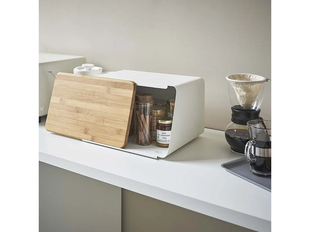 Panera de acero y bambú Pan de torre