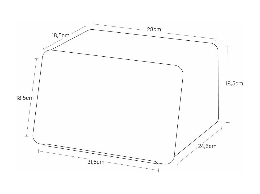 Panera de acero y bambú Pan de torre