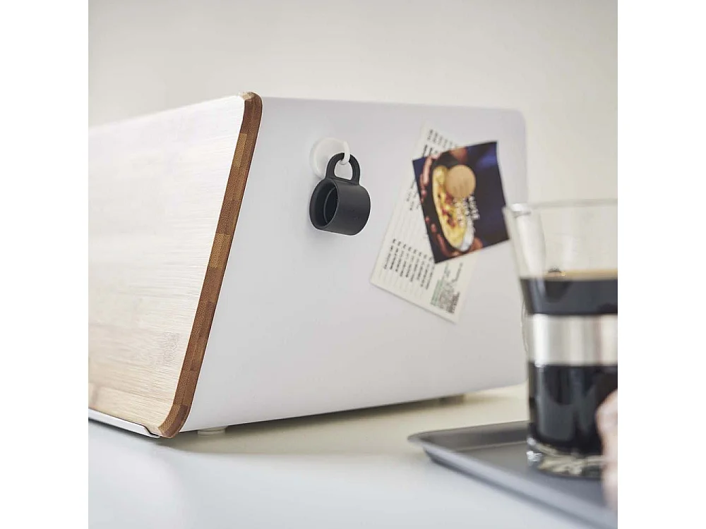 Panera de acero y bambú Pan de torre