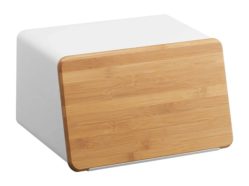 Cassetta per il pane in acciaio e bambù Torre del pane