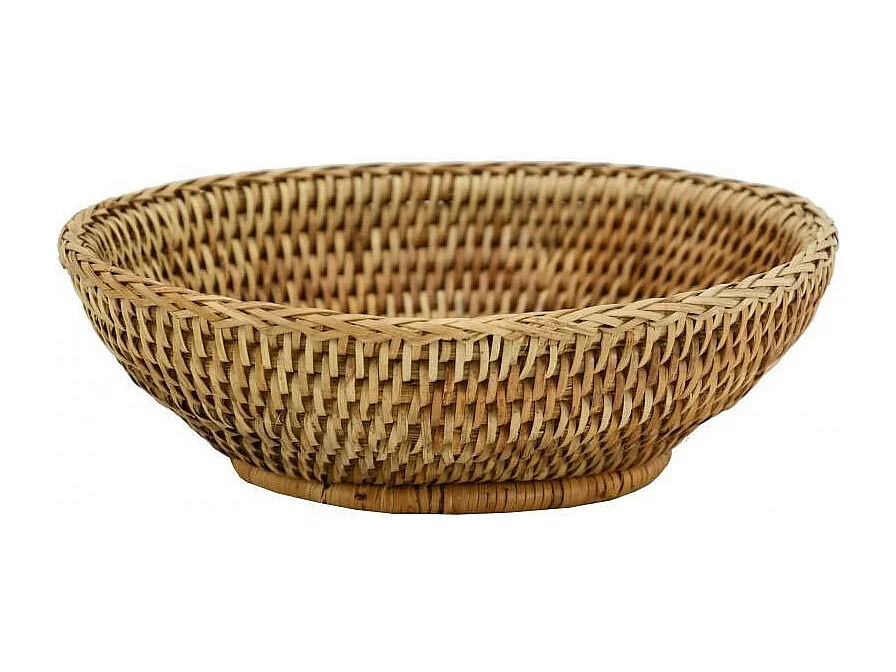 Corbeille ovale à pain en rotin