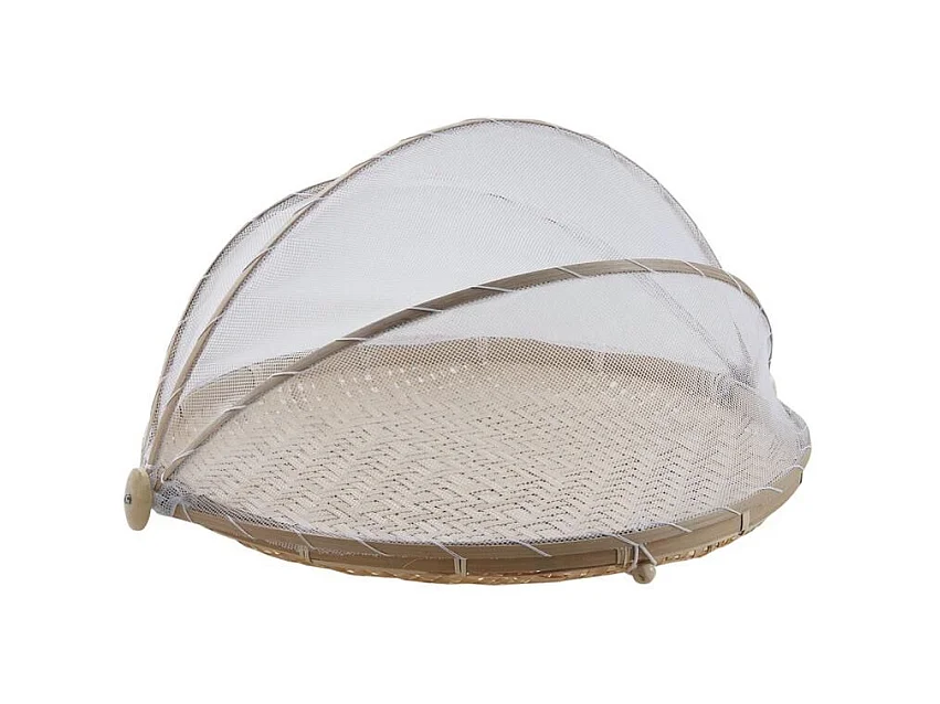 Plateau rond avec cloche filet 40 cm