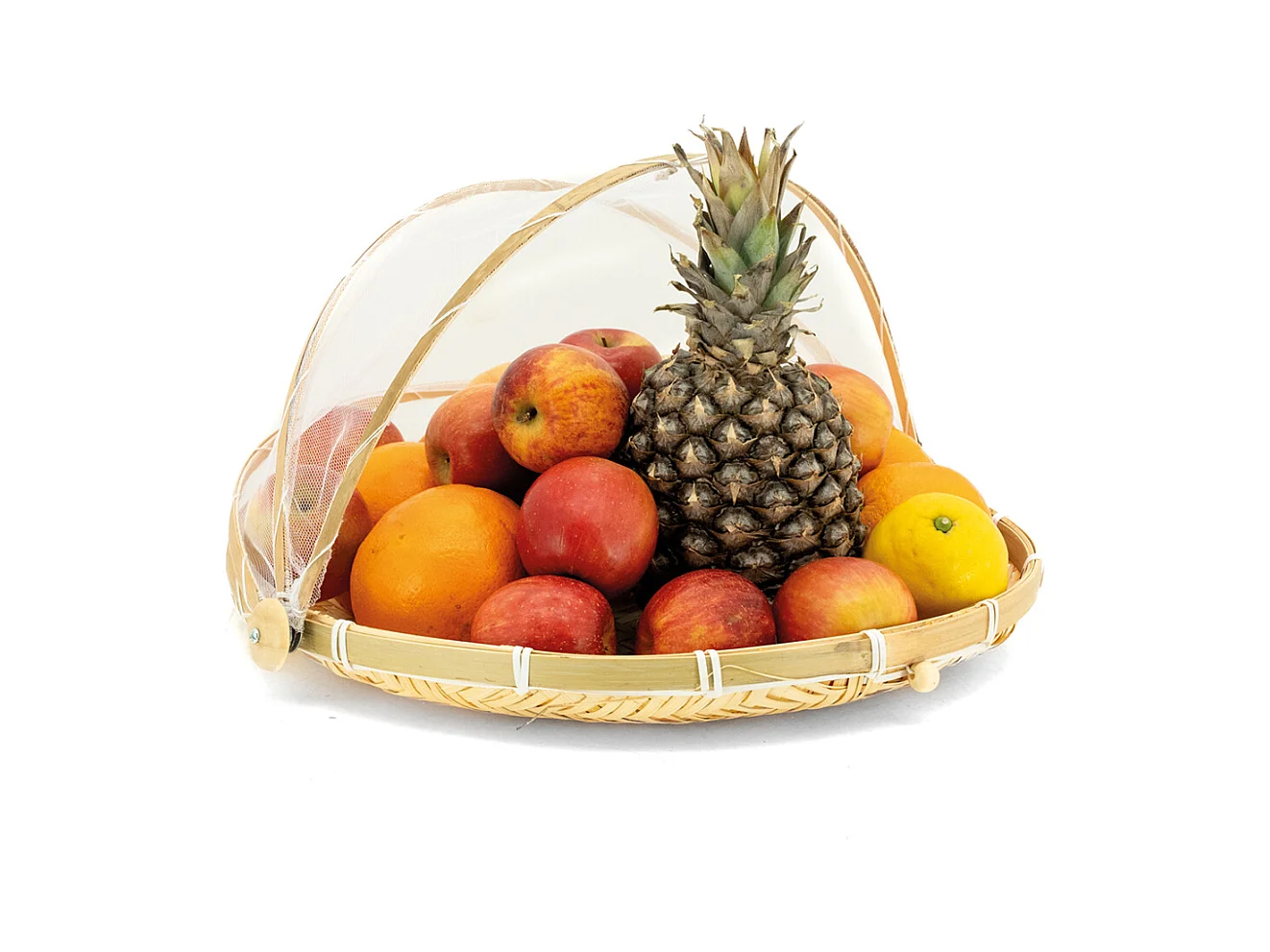 Plateau rond avec cloche filet 40 cm