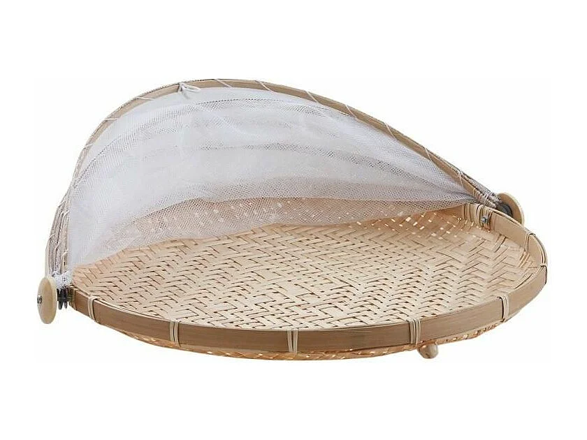 Plateau rond avec cloche filet 40 cm