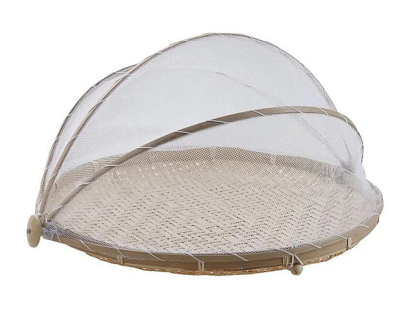 Plateau rond avec cloche filet 40 cm