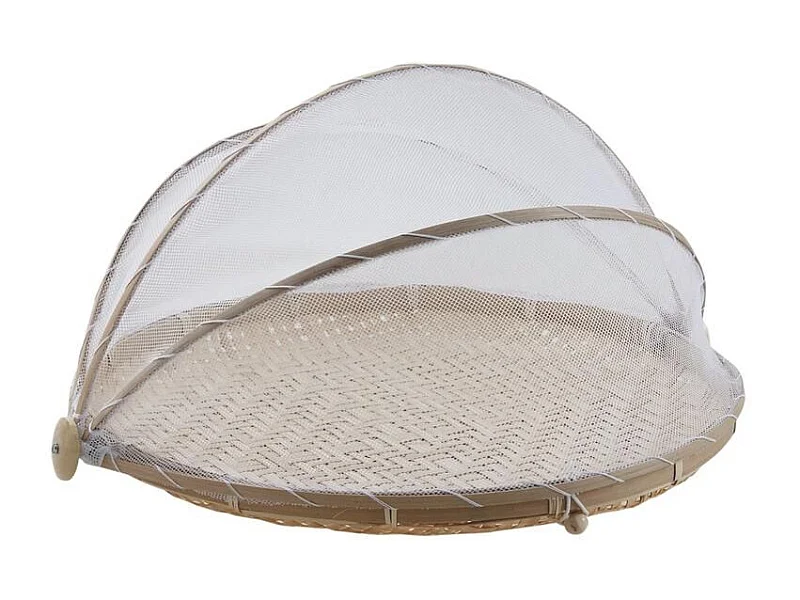 Plateau rond avec cloche filet 40 cm